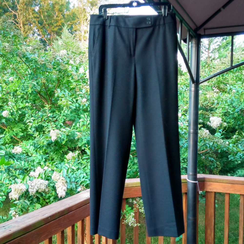 Classy lined wool black pants by Talbots